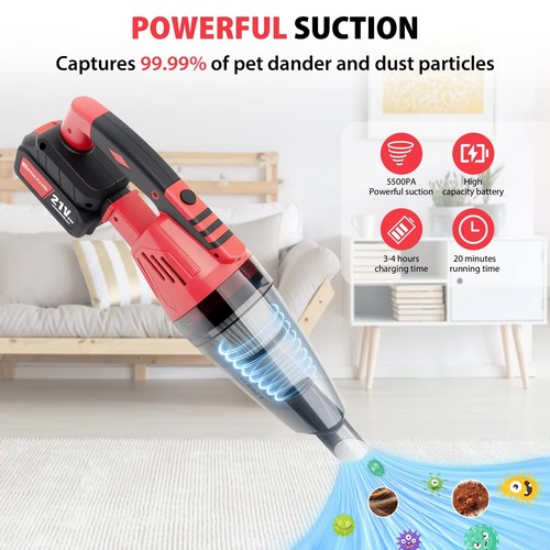 Cordless vacuum cleaner - vacuum, 55kpa